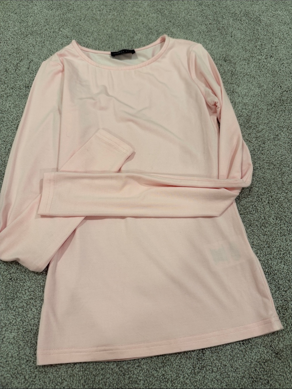 White Fox Boutique Pale Pink Long-Sleeve Tee